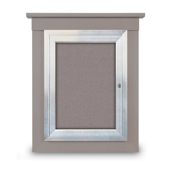 Sliding Glass Enclosed Letterboard, 60"x3